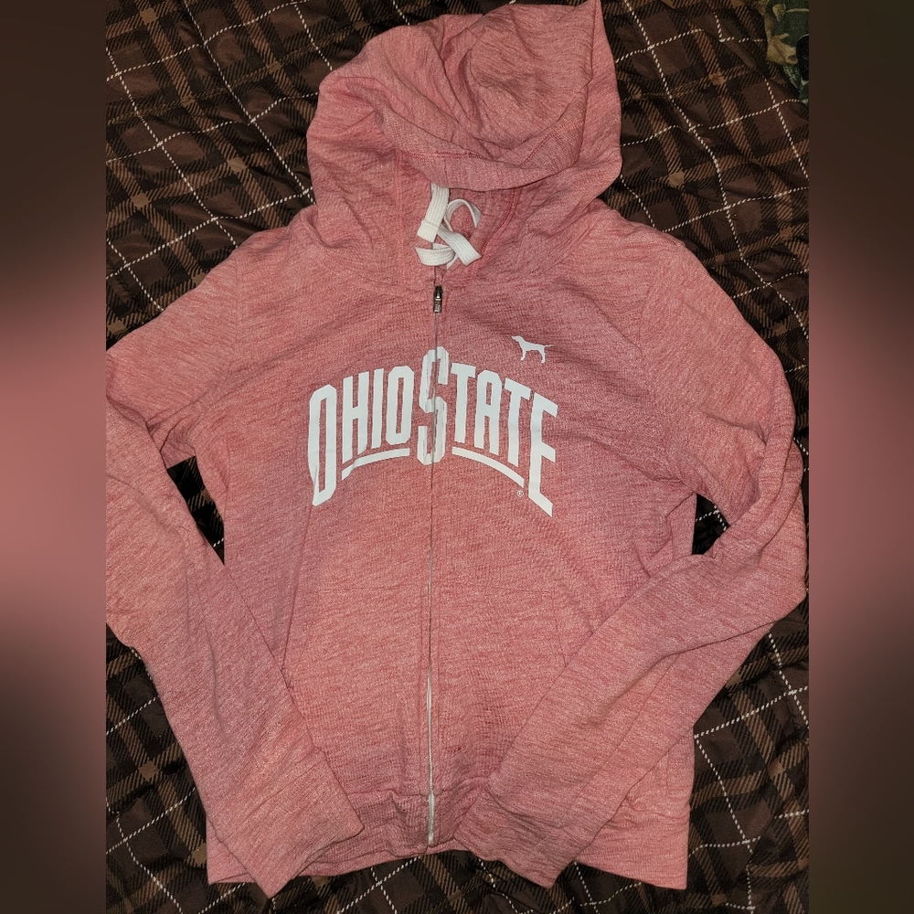 Victoria's Secret Pink Ohio State Buckeyes full zip hoodie